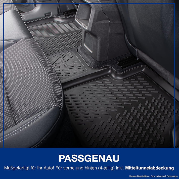 ELMASLINE 3D Gummimatten &amp; Kofferraumwanne Set für BMW X1 F48 2015-9/2022 | Zubehör Fussmatten &amp; Kof