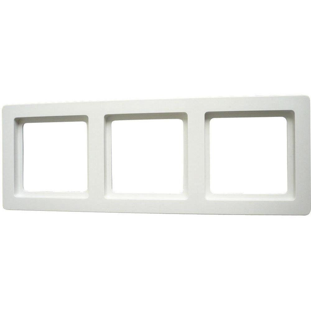 Berker 3fach Rahmen Q.1 Polarweiss 1013 60 89