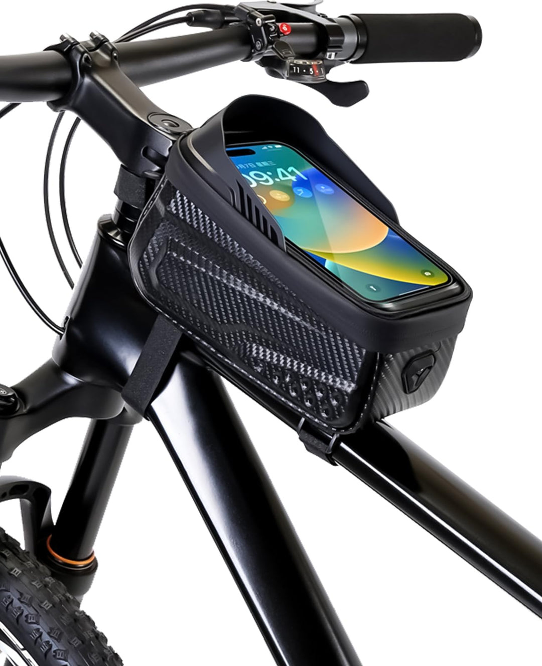 Wasserdichte Fahrrad Rahmentasche mit TPU Touchscreen für Smartphones bis zu 6.8 Zoll – Handytasche,