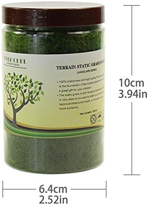4 Flaschen*35g Grün 12mm Streugras Wiese Static Grass Powder Modellbahn Layout Gras Natürliche Farbe