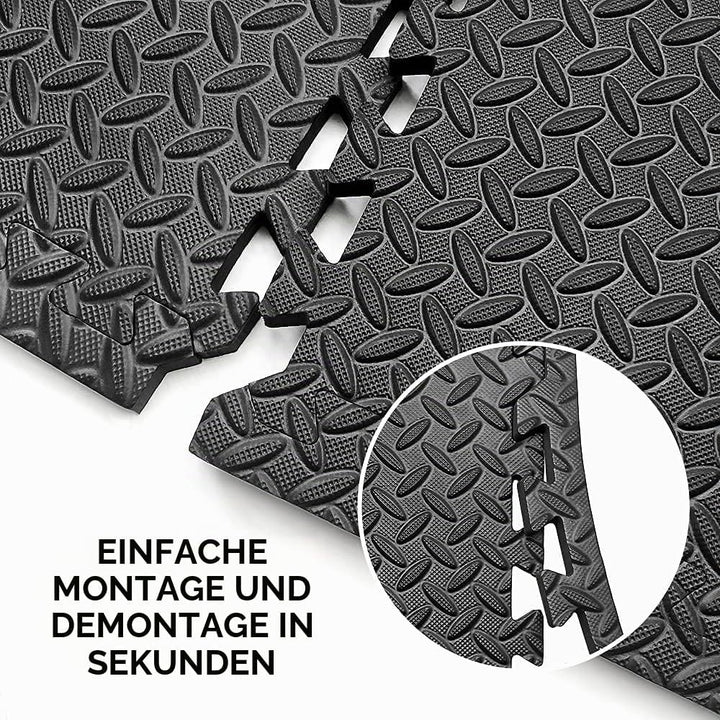 PROIRON Extra Dicke 2cm Bodenschutzmatte Fitness, 60x60cm Schutzmatten Puzzlematte, 6 Puzzle Bodenma