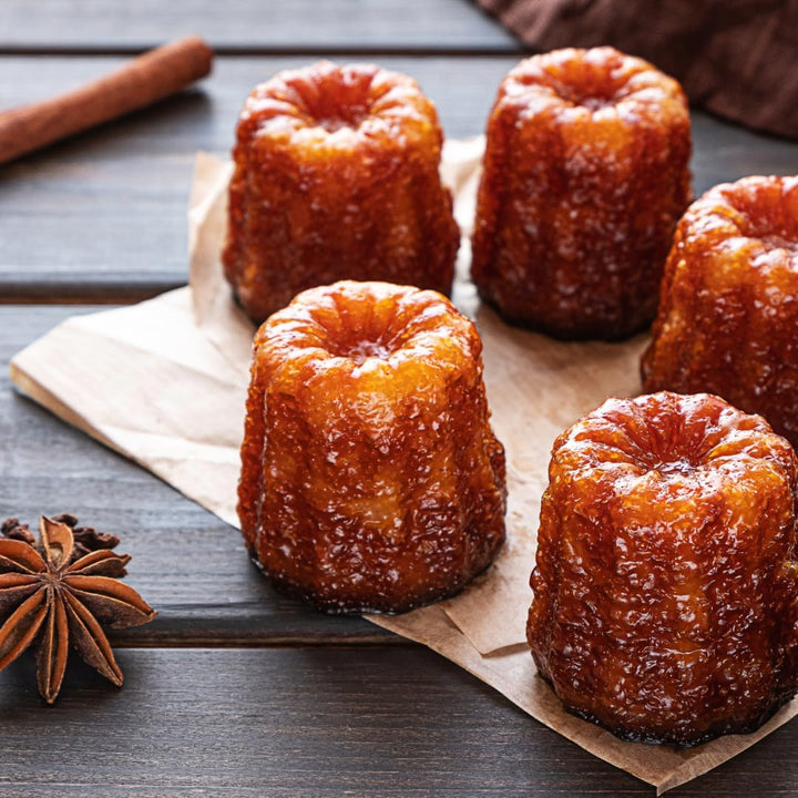 patisse 43016 Backform für Canelé de Bordeaux, Kupfer, 35 mm,