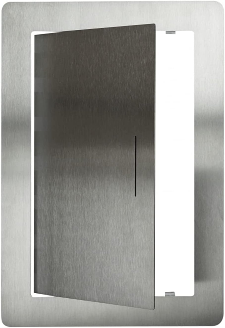 Exclusive Revisionstür Revisionsklappe Edelstahl gebürstet mit Einbaurahmen NDE 300x200 mm 300 x 200