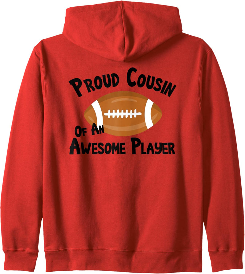 Cousin Of An Awesome Player Football Sports Fan Geschenk Kapuzenjacke