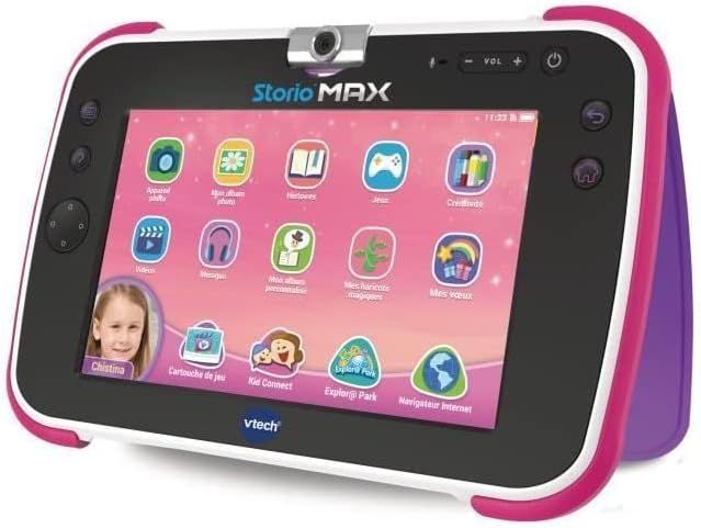 VTech – Tablet Storio Max XL 2. Rosa – 7 Zoll Kinder-Tablet 1% Lernfunktion – französische Version