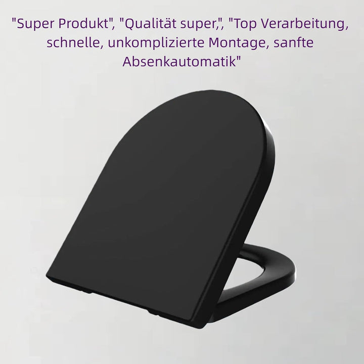 Toilettendeckel mit Absenkautomatik,wc sitz d form,Quick Release Funktion für einfache Montage & Rei