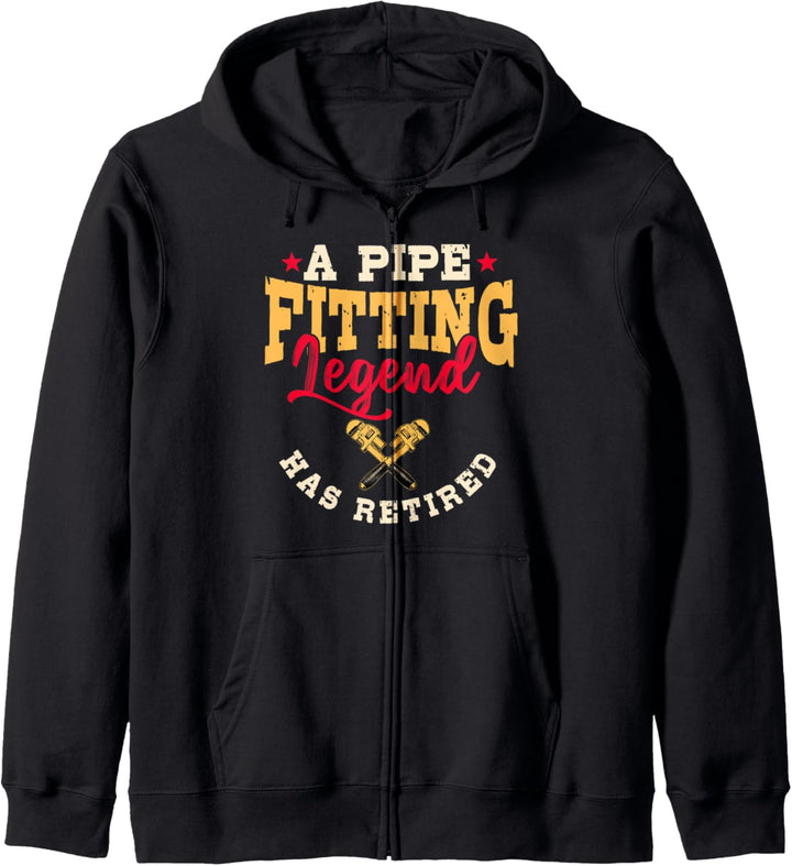 Pipefitter Gifts Funny Plumber Retired Pipe Fitting Legend Kapuzenjacke