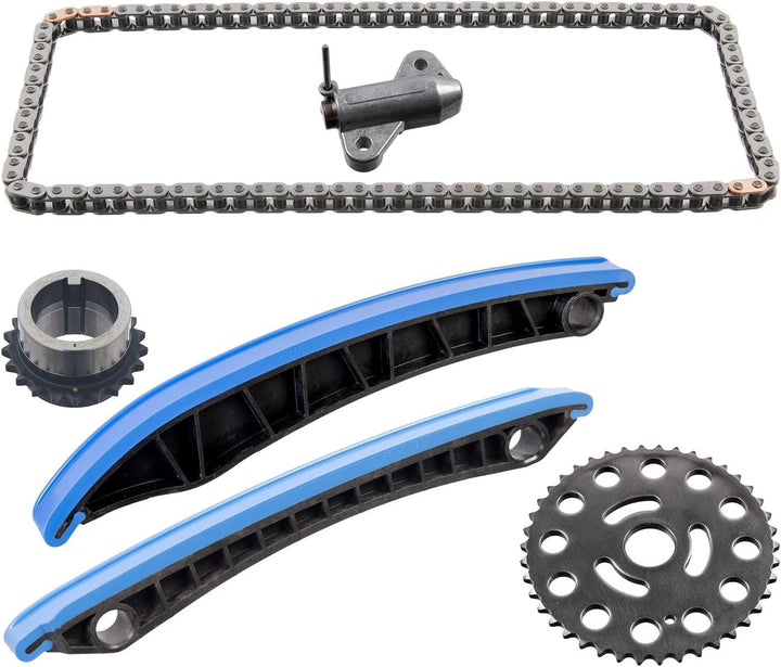 febi bilstein 106357 Steuerkettensatz für Nockenwelle, mit Gleitschienen und Kettenspanner, 1 Stück