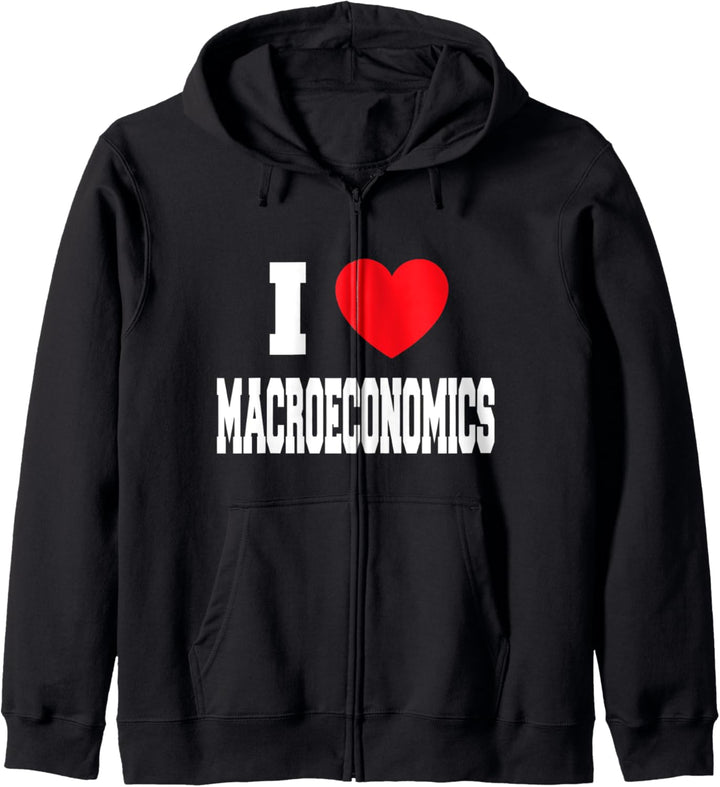 I Love Macroeconomics Kapuzenjacke