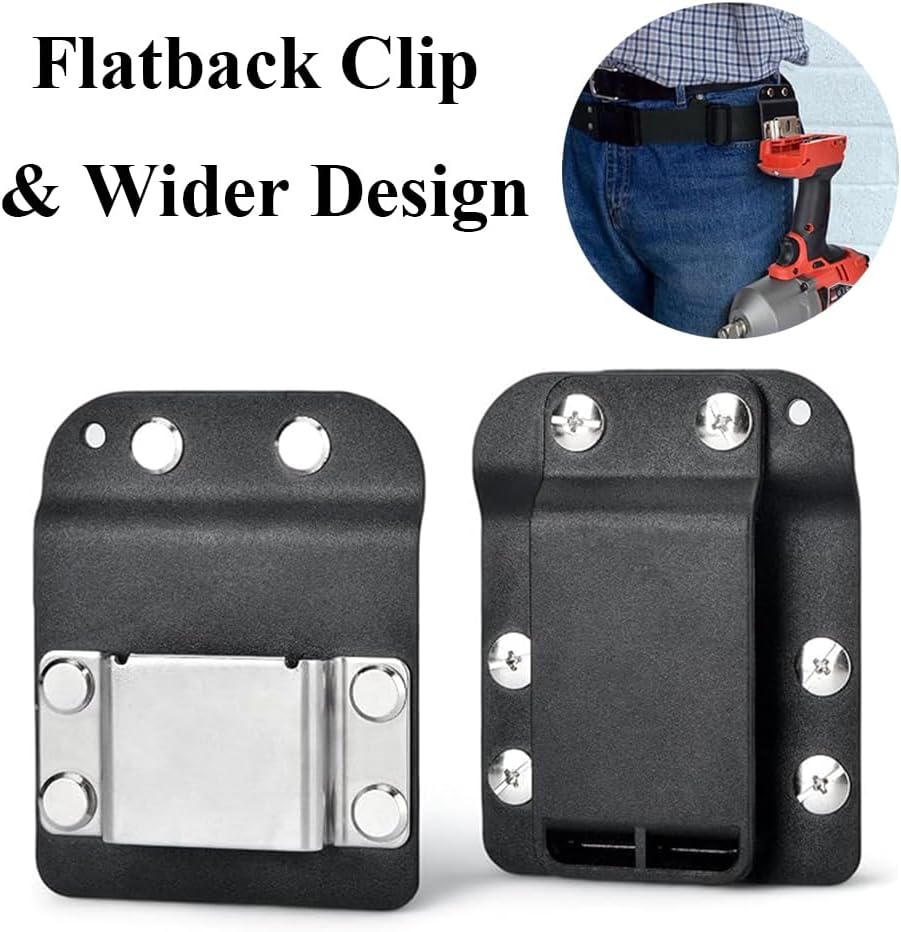 'Clip-On Tool Belt Drill Holder, Cordless Tool Belt Clip DrillCatcher-Drill Holder Hook Holster Comp