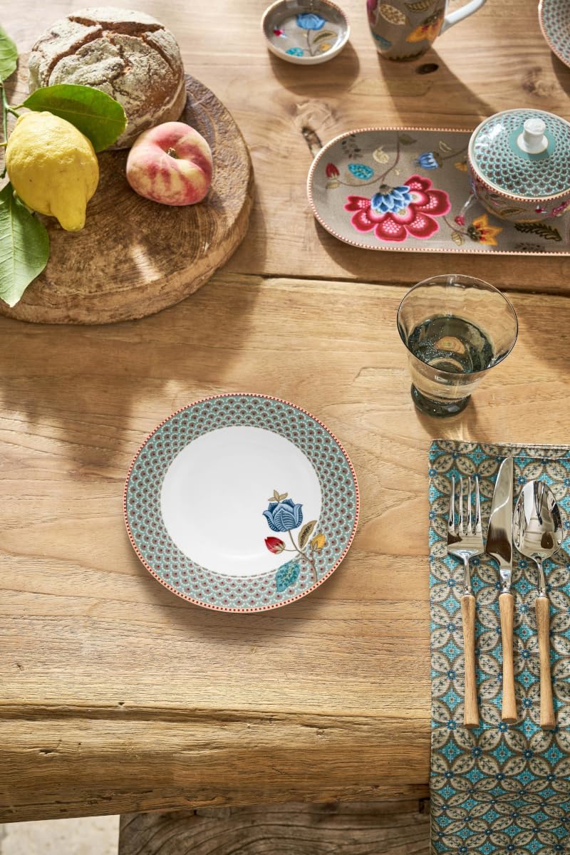 Pip Studio Blooming Tales Blue Suppenteller 21,5cm