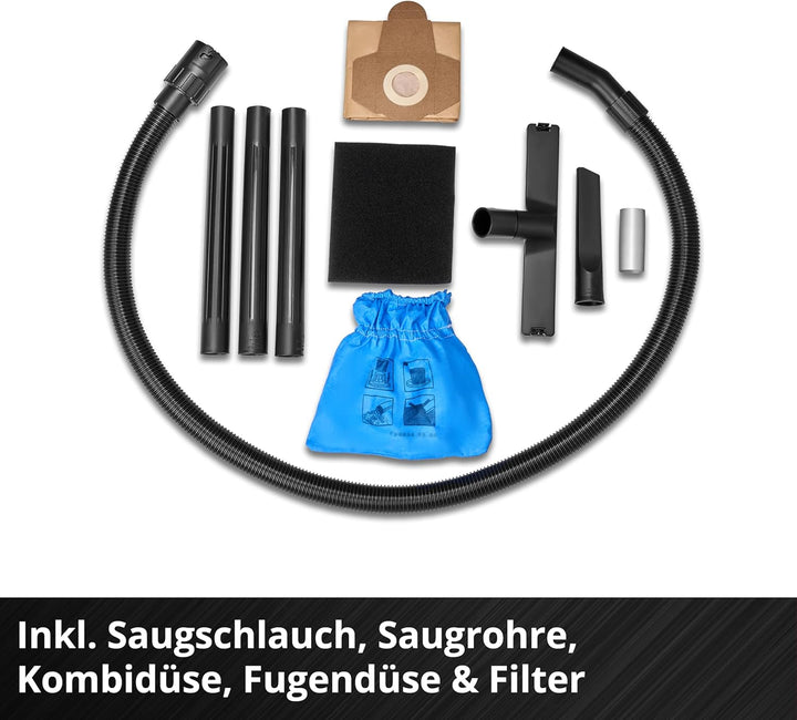 Einhell Akku-Nass-Trockensauger TC-VC 18/15 Li-Solo Power X-Change (Lithium-Ionen, Kunststoffbehälte