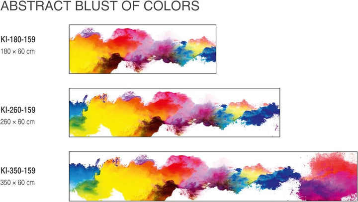 DIMEX Küchenrückwand Folie Selbstklebend FARBEXPLOSION 260 x 60 cm | Klebefolie - Dekofolie - Spritz