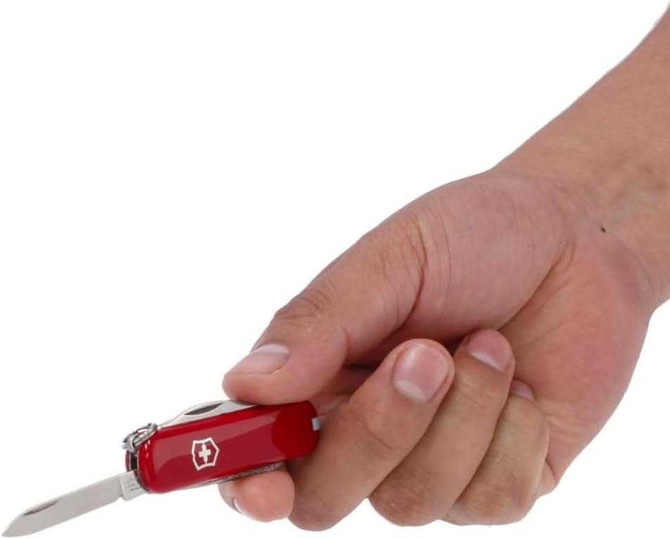 Victorinox Rally, Schweizer Taschenmesser Mini für Schlüsselanhänger, Swiss Army Knife, 9 Funktionen