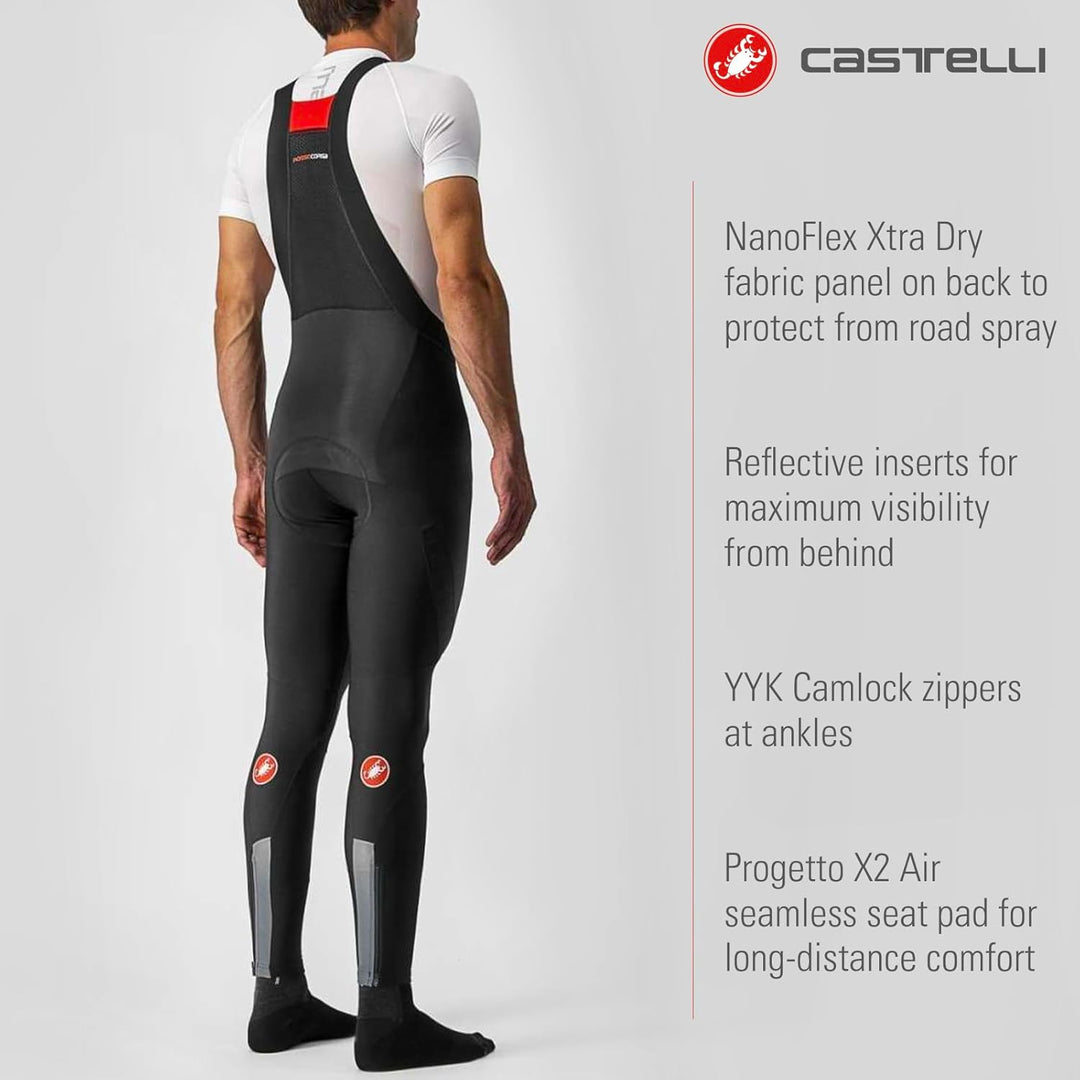 CASTELLI Herren Sorpasso Ros Bibtight Leggings S Schwarz, S Schwarz