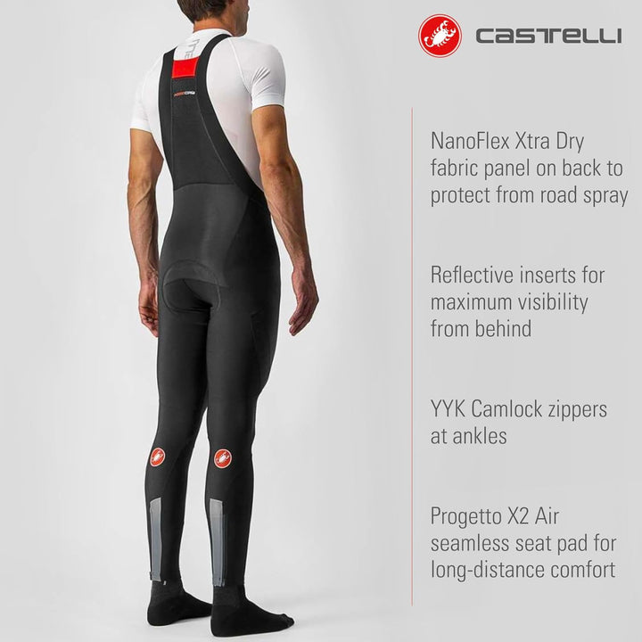 CASTELLI Herren Sorpasso Ros Bibtight Leggings S Schwarz, S Schwarz
