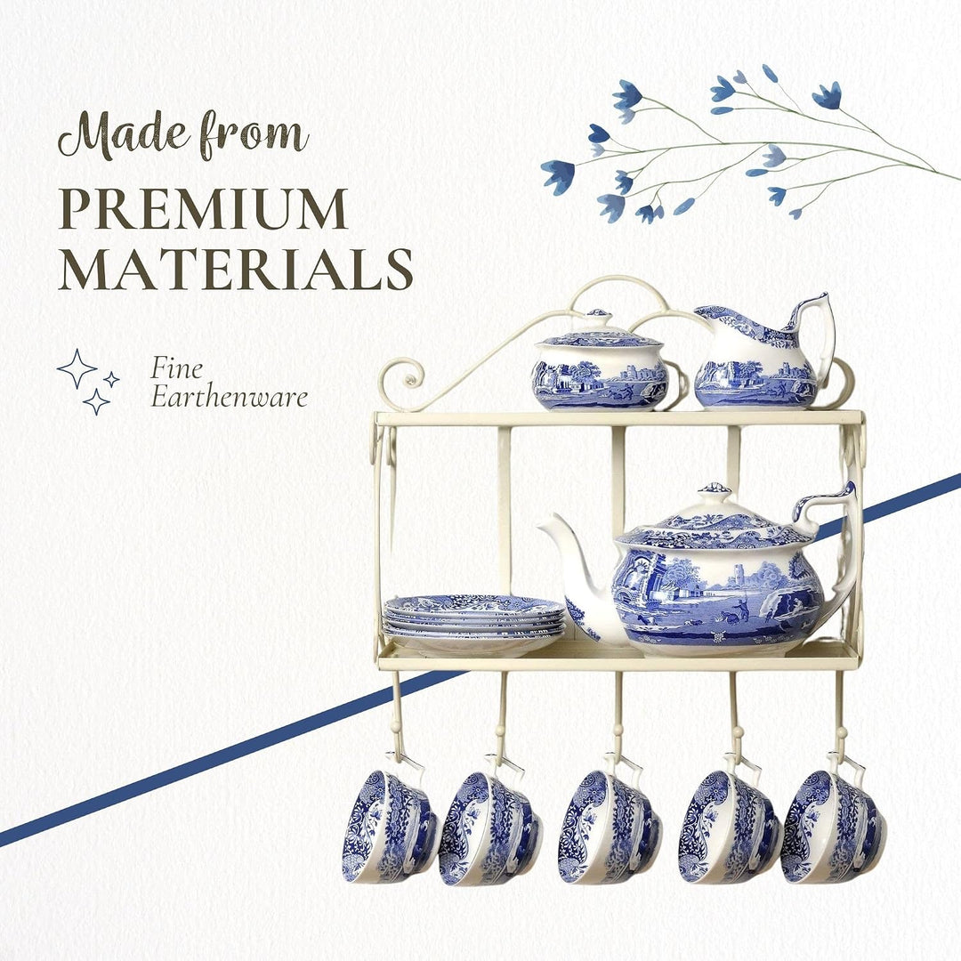 Spode Bleu tranche de gâteau italien