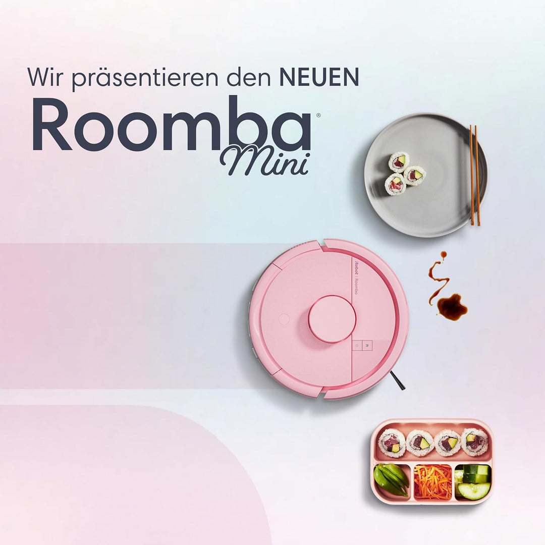 iRobot Roomba® Mini Saug- & Wischroboter + AutoEmpty™ Dock, Rosa, Rosa
