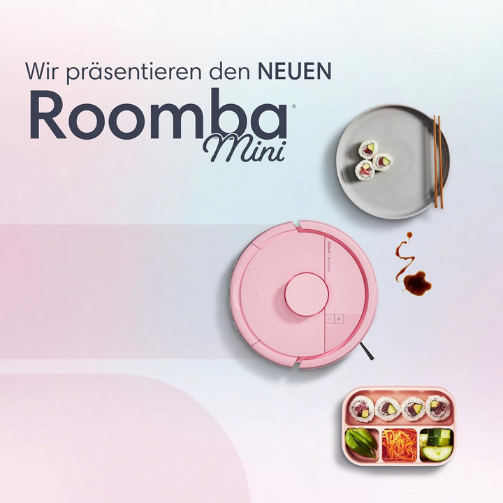 iRobot Roomba® Mini Saug- & Wischroboter + AutoEmpty™ Dock, Rosa, Rosa