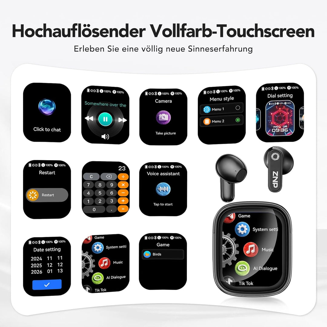 N02 Übersetzer Kopfhörer mit KI Chatbot, 4-1 HiFi-Klang Übersetzungskopfhörer mit 165 Sprachen & 9 M