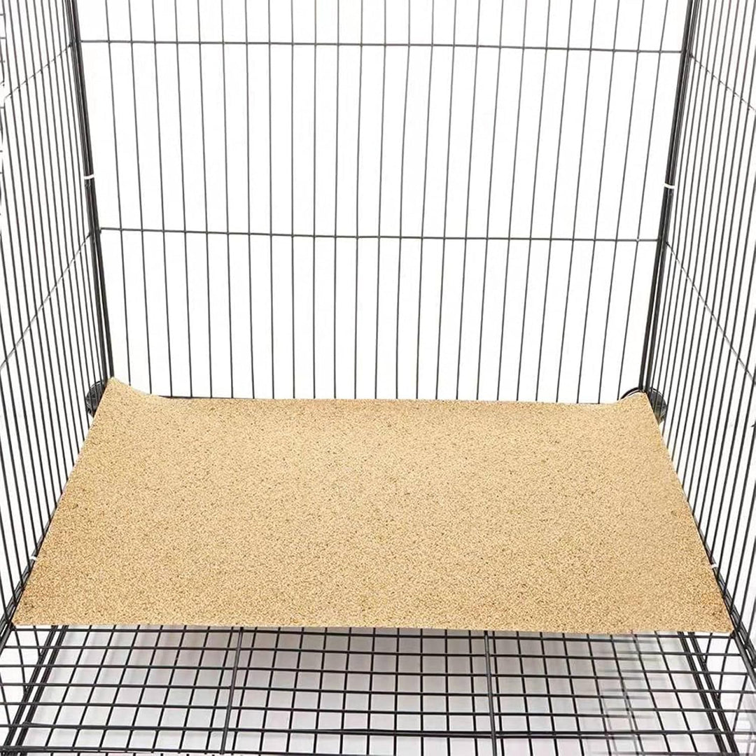 40 Stück Kiespapier für Vogelkäfig, 43 x 28 cm Vogelkäfig-Kies, Schleifpapier für Vögel, Einfach zu