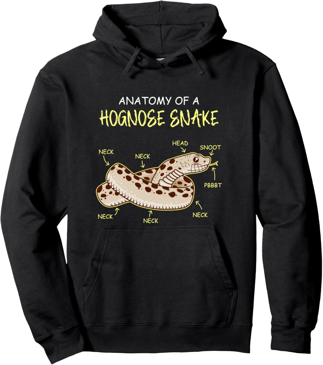 Anatomie Schlange Hakennasennatter Natter Hognose Snake Pullover Hoodie