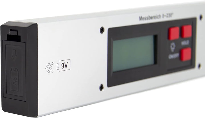 SCHMIDT security tools Winkelmesser Wasserwaage LCD Winkel Gradmesser Neigungsmesser Winkelmessgerät