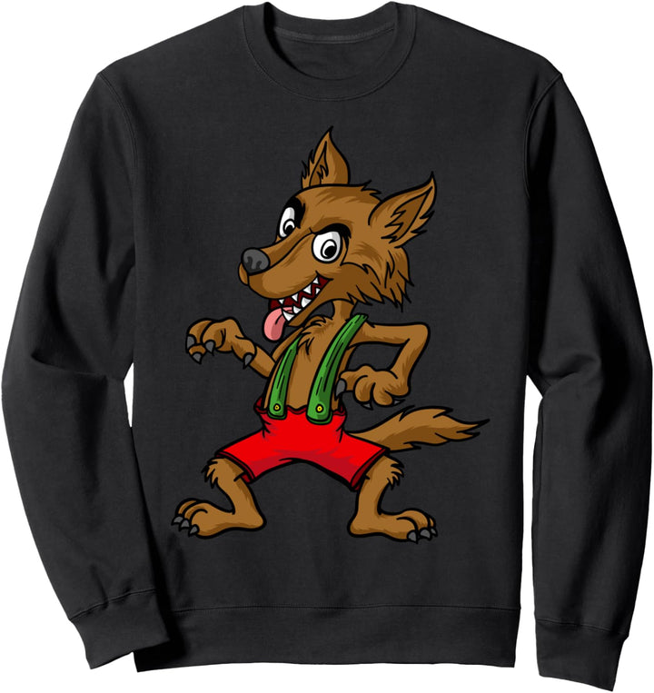 Drei Schweine Faules Halloween-Kostüm - Bad Wolf Sweatshirt
