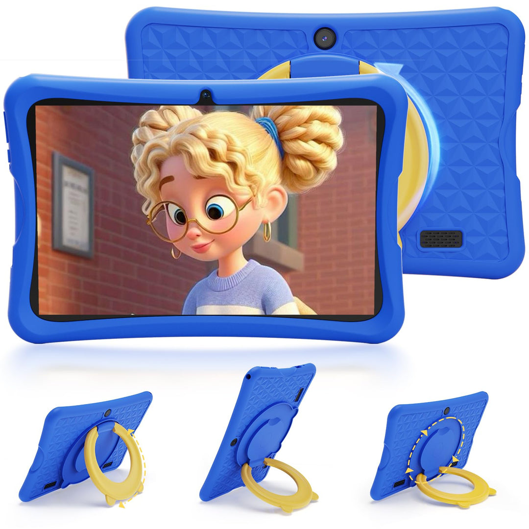 DigiLand 10,1-Zoll-Kinder-Tablet, Android 15-Tablets mit Schutzhülle, RAM 6GB + ROM 32GB, 1280 * 800