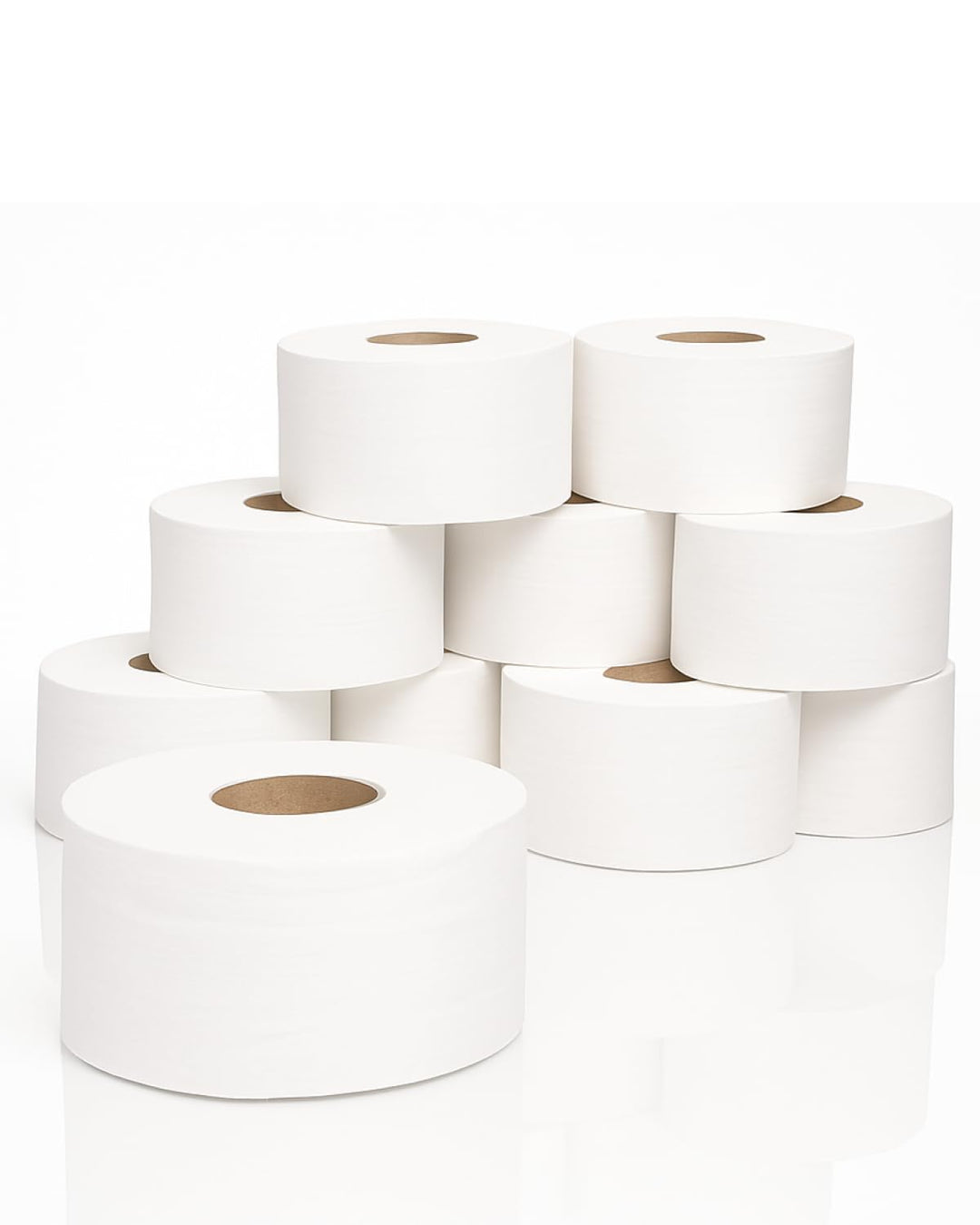 Blanc HYGIENIC Jumbo Toilettenpapier Mini – Set mit 18x Jumbo-Rollen à 130 m, 2-lagig, Klopapierroll