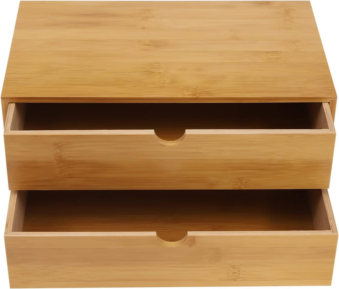 Schreibtisch Organizer, Mini Bamboo Desk Drawer Tabletop Storage Organization Box, Schubladenbox Bam