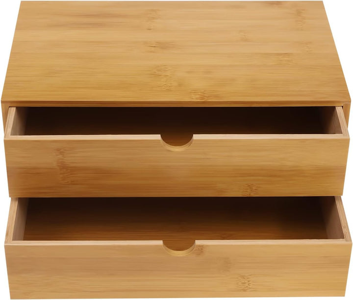 Schreibtisch Organizer, Mini Bamboo Desk Drawer Tabletop Storage Organization Box, Schubladenbox Bam