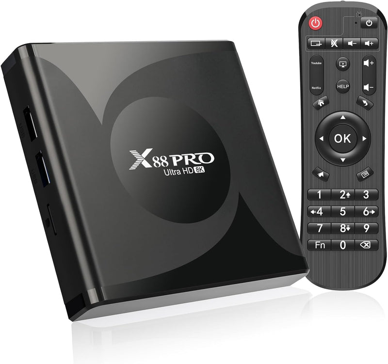 Android TV Box, Android 13.0 Box 4GB RAM 32GB ROM RK3528 Quad-Core Cortex-A53 GPU Mali-450 Support 8