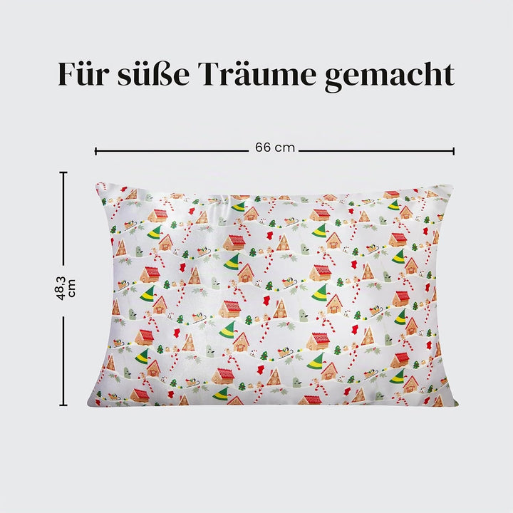 Elf x Kitsch Satin-Kissenbezug, weicher als Seidenkissenbezug für Haar und Haut, kühlende Satin-Kiss