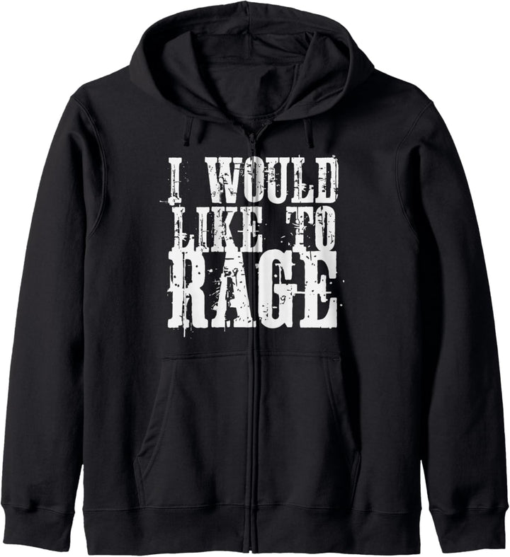 I Would Like To Rage RPG Barbarian T-Shirt Kapuzenjacke