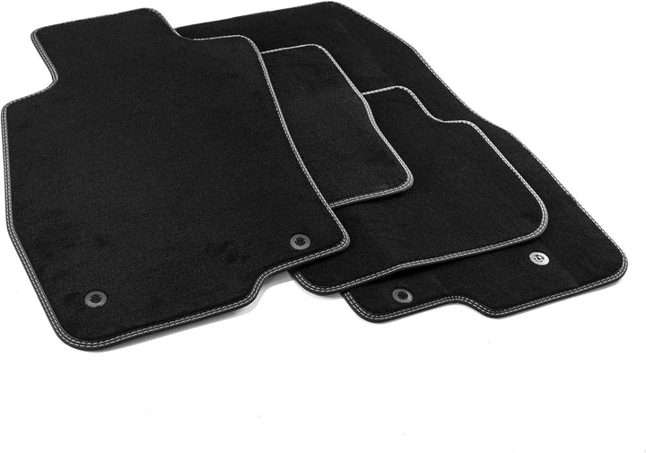 MDM PRO-81 Fussmatten für Alfa Romeo Mito 09.2008>12.2018, Passgenau Velours Kunstlederkanten und do