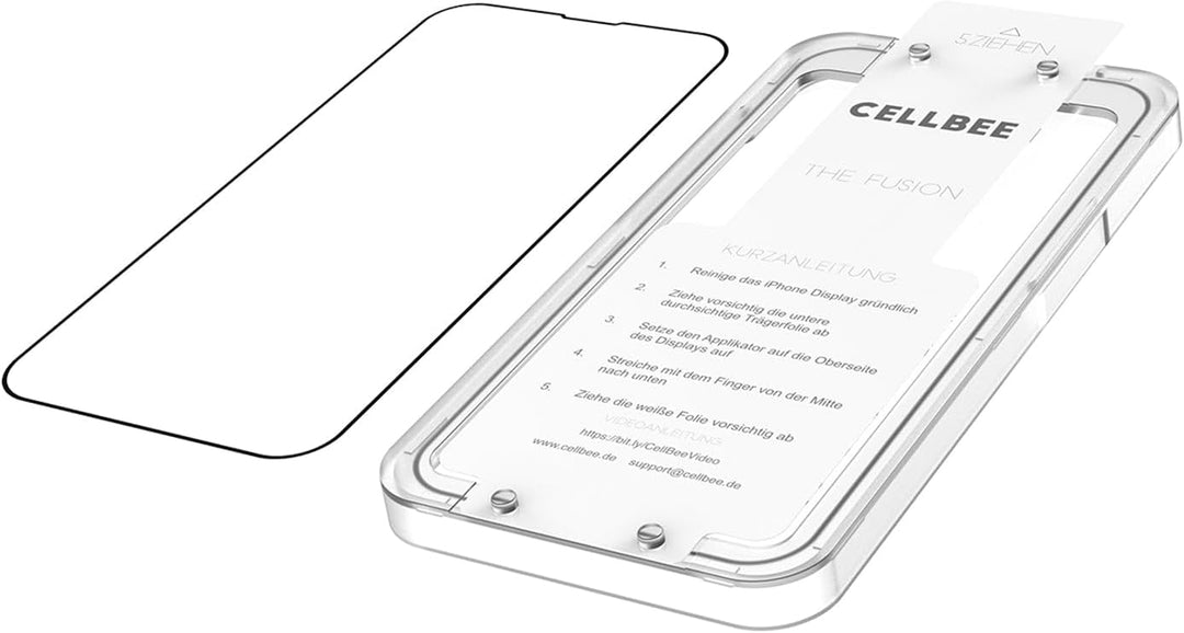CELLBEE Kompatibel mit iPhone 13 Pro Max Panzerfolie The Fusion, inkl. Easy Install Applikator, Unsi
