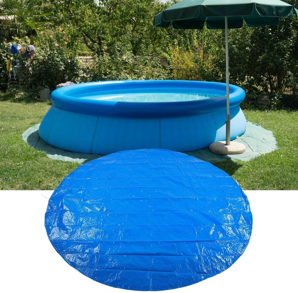 Bodenmatte für Pool, runde Form, PE, wasserdicht, staubdicht, Poolabdeckung, Zubehör aus Stoff, Schu