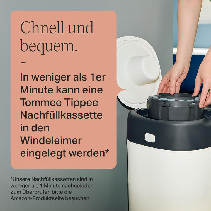 Tommee Tippee Twist & Click Advanced Windeleimer Original-Nachfüllkassetten, Exklusivpackung mit 8,
