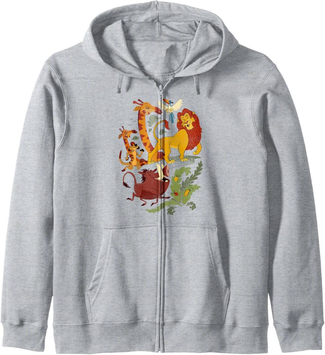 Disney Lion King Friends Animated Portrait Kapuzenjacke