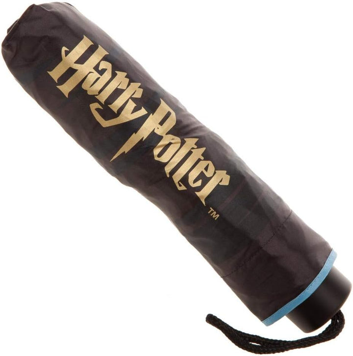 Harry Potter Damen Harry Potter Hogwarts House Crests Liquid Reactive Compact Umbrella Regenschirm,