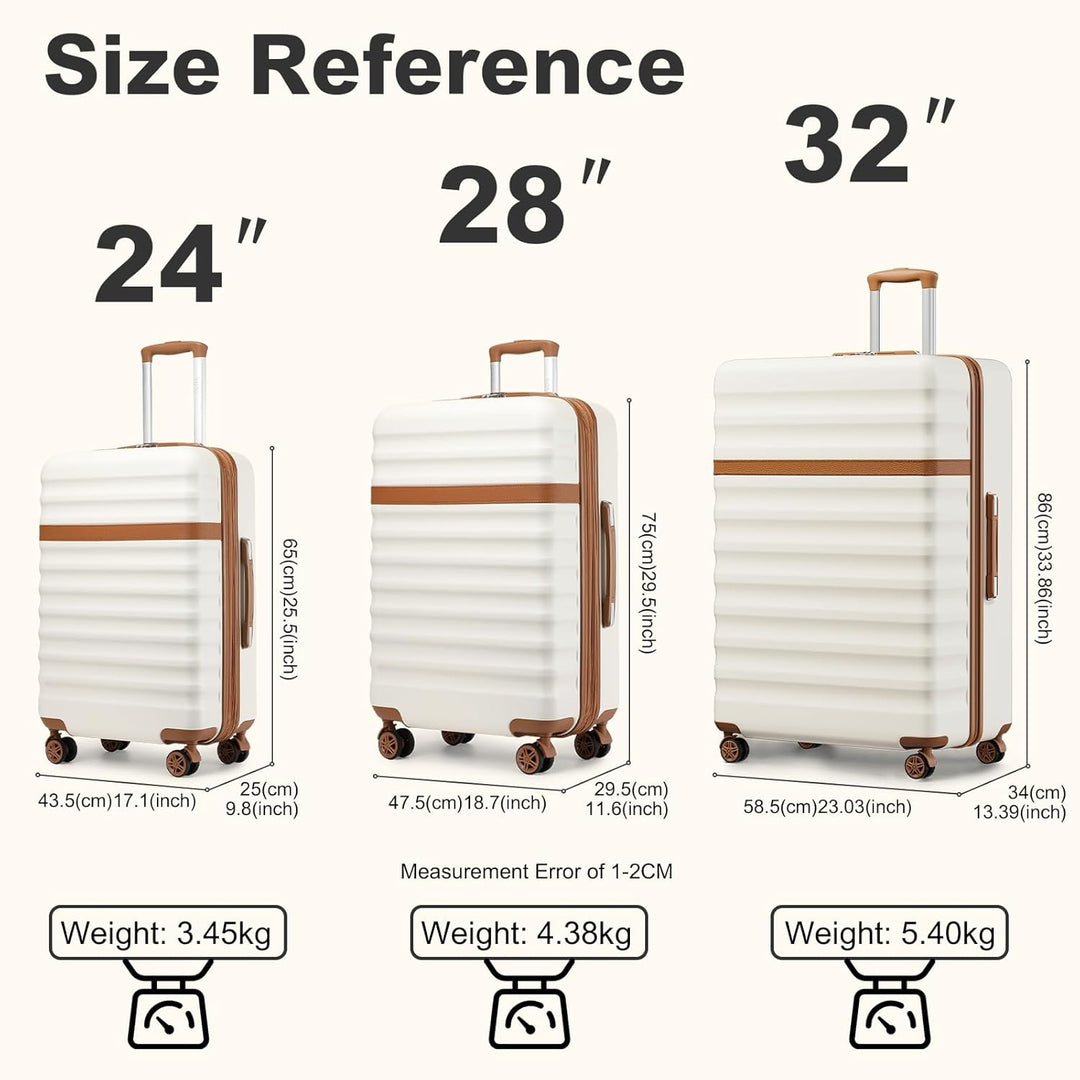 KONO Koffer Trolley Extra Gross Hartschalenkoffer aus ABS+PC leicht, grosser Reisekoffer 149L Volume