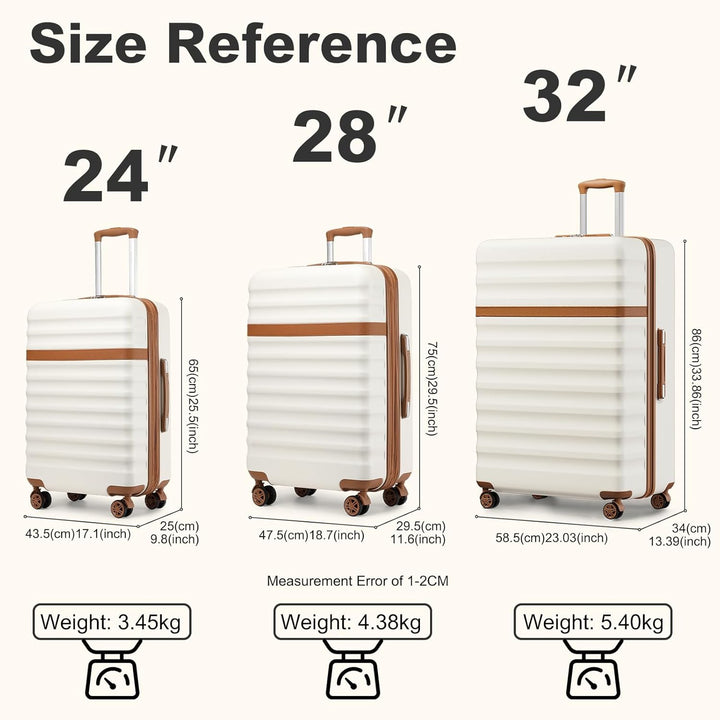 KONO Koffer Trolley Extra Gross Hartschalenkoffer aus ABS+PC leicht, grosser Reisekoffer 149L Volume