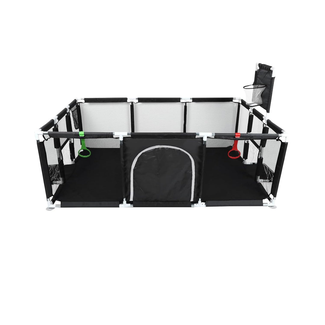 Grosser tragbarer Kinderlaufstall mit Saugnapf, rutschfeste Basis, modular, faltbar, Laufgitter für