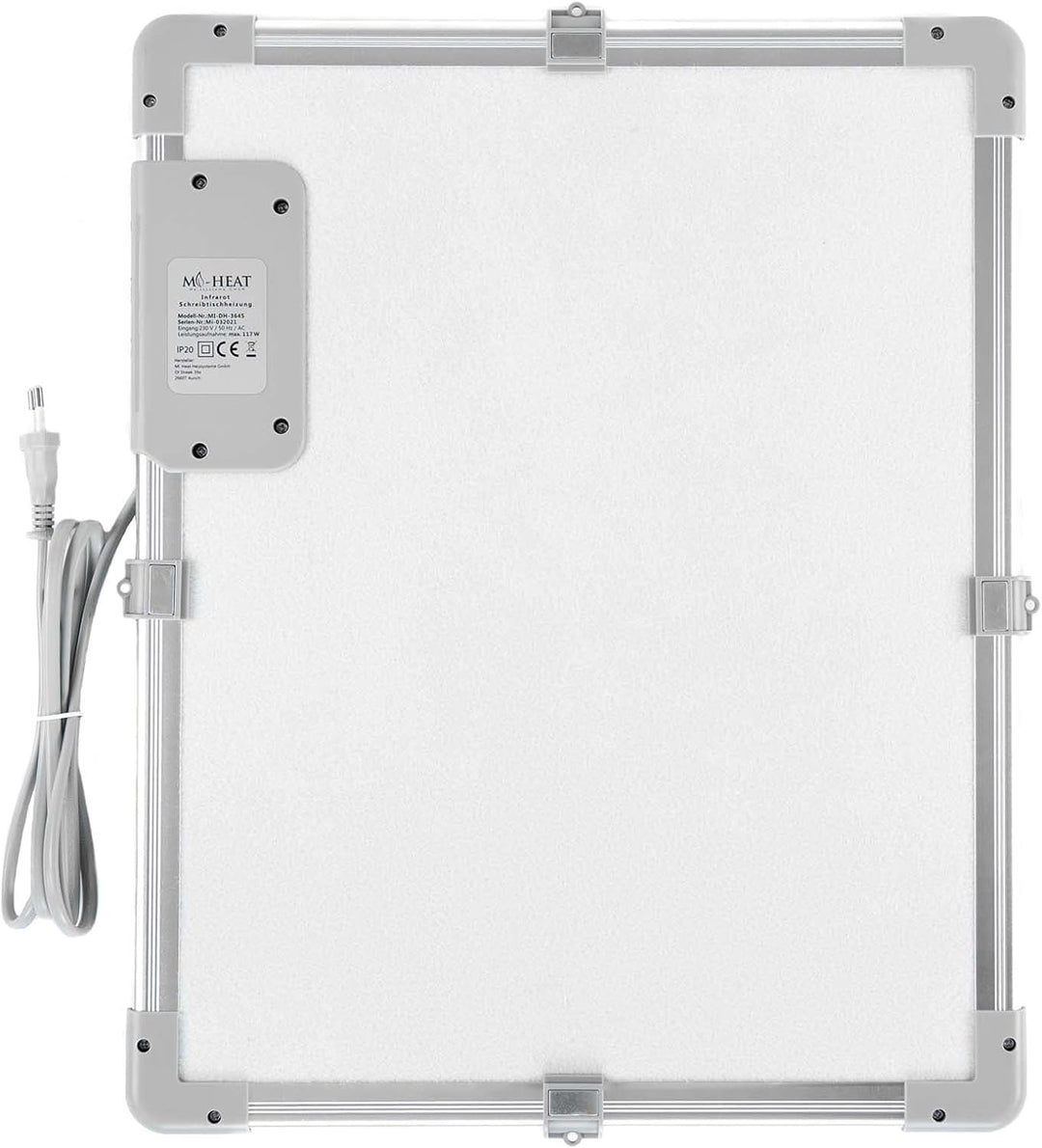 Infrarot Schreibtisch-Heizung 36x45cm Wärmeplatte 117W Arbeitsplatz Büro Home Office Kassen Empfangs