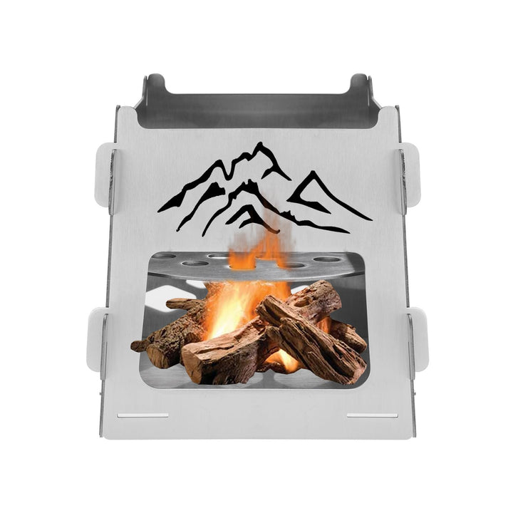 Faltbarer Lagerfeuer-Grill, Camping-Feuerstelle mit Tragetasche, Faltbar BBQ Feuerstelle Grill für C