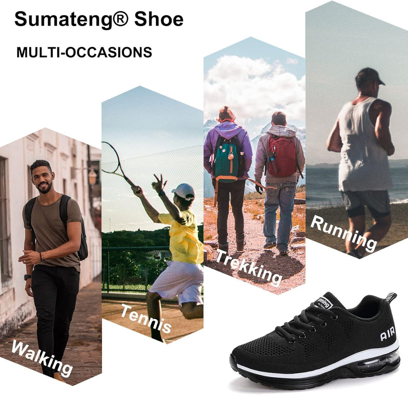 Sumateng Sneaker Damen Air Sportschuhe rutschfest Atmungsaktiv Laufschuhe Luftpolster Turnschuhe Lei