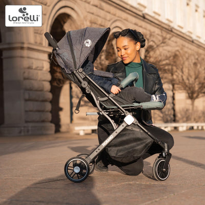 Lorelli Kinderwagen Fiorano, Reisebuggy, Baby Buggy klein zusammenklappbar, leicht, nur 7,5 kg, komp