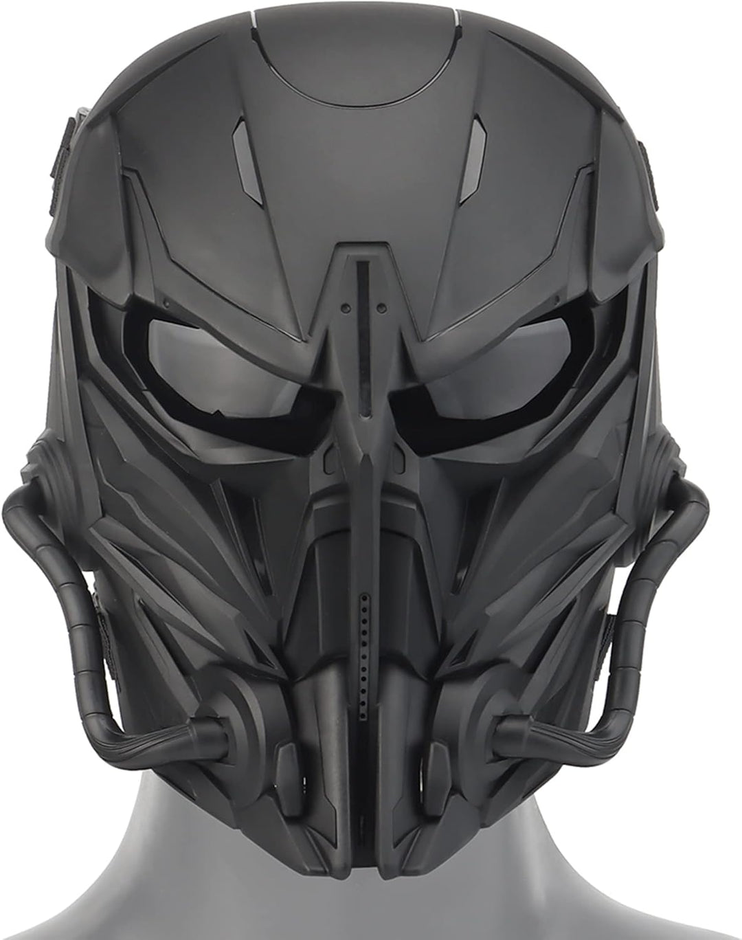 Taktische Airsoft Maske, Smoked Lens Full Face Skull Painball Schutzmaske für Cs Wargame Halloween C