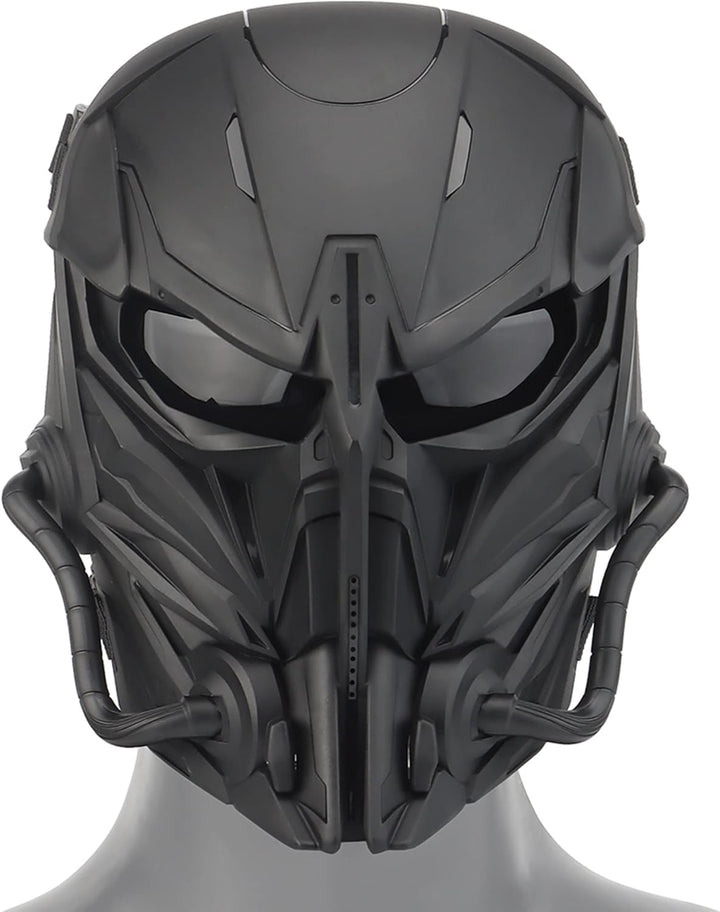 Taktische Airsoft Maske, Smoked Lens Full Face Skull Painball Schutzmaske für Cs Wargame Halloween C